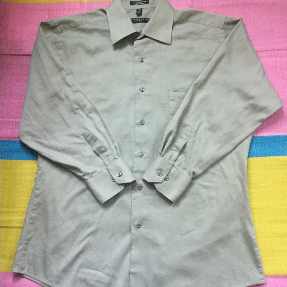 Geoffrey Beene Fitted Shirt.  L 16 32/33